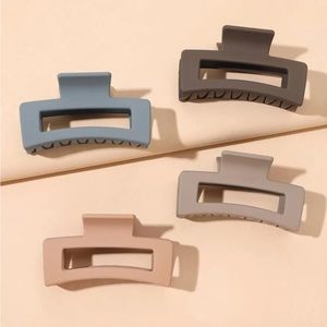 4 pc geometric hair claw